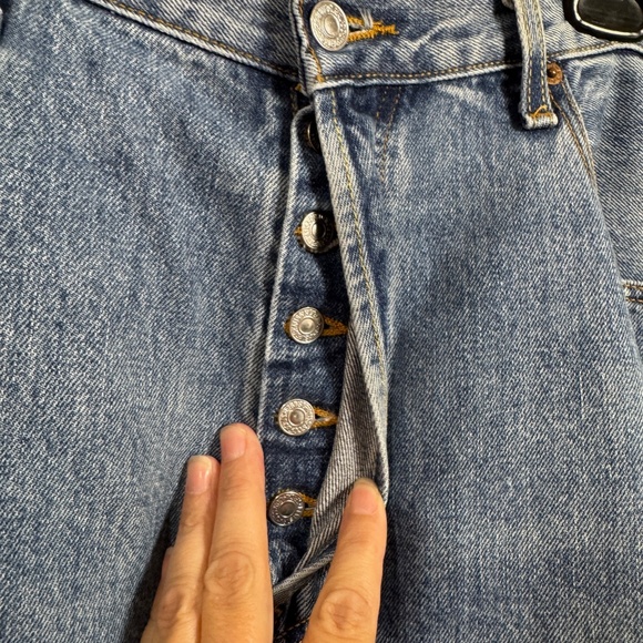 Levi's Jeams Mens Size 38 L34 501 Red Tab Button Fly 5 Pocket Straight Leg - Picture 8 of 10